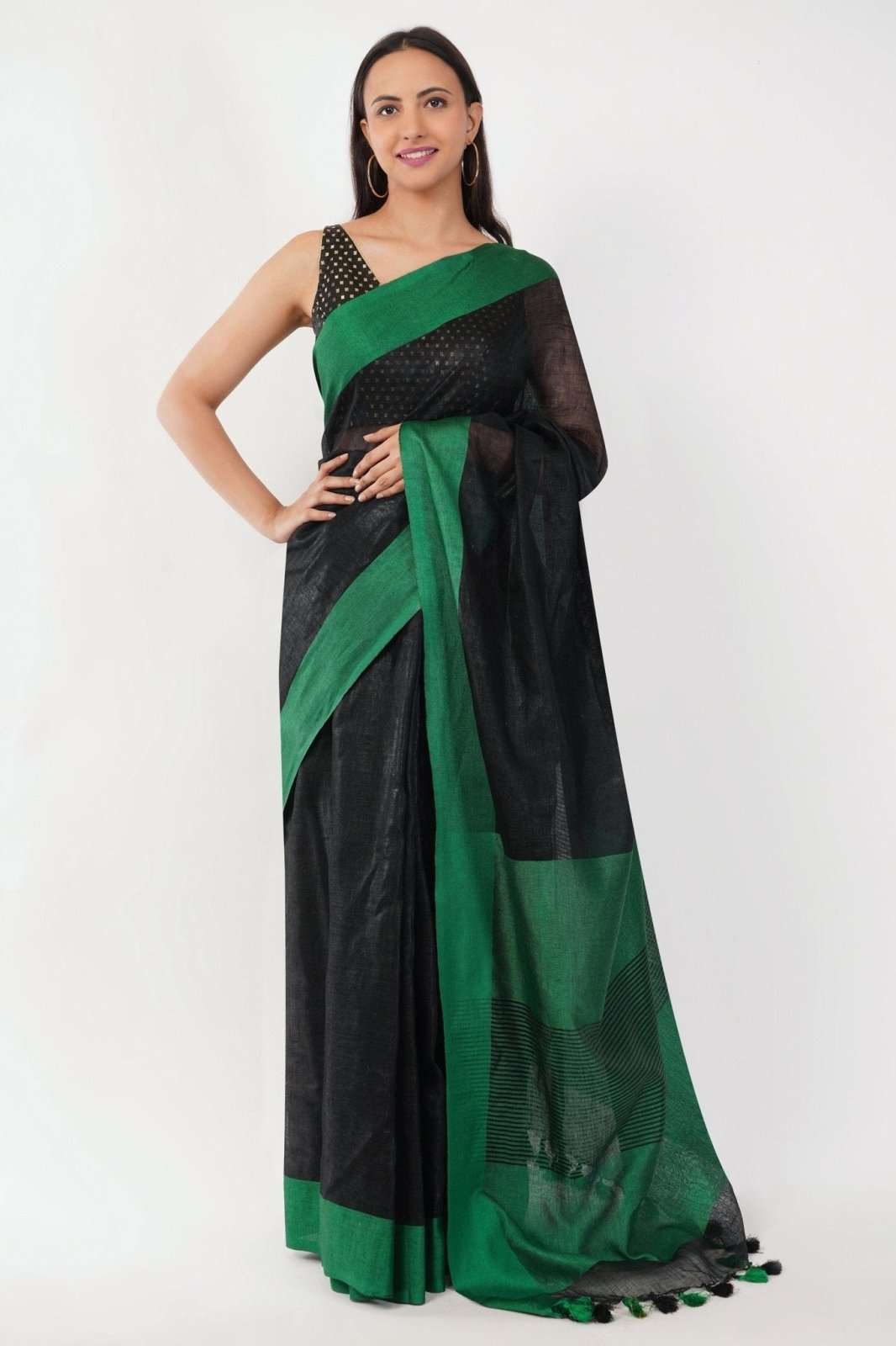 NORTHERN STAR | Linen by Linen | Indidha Saree