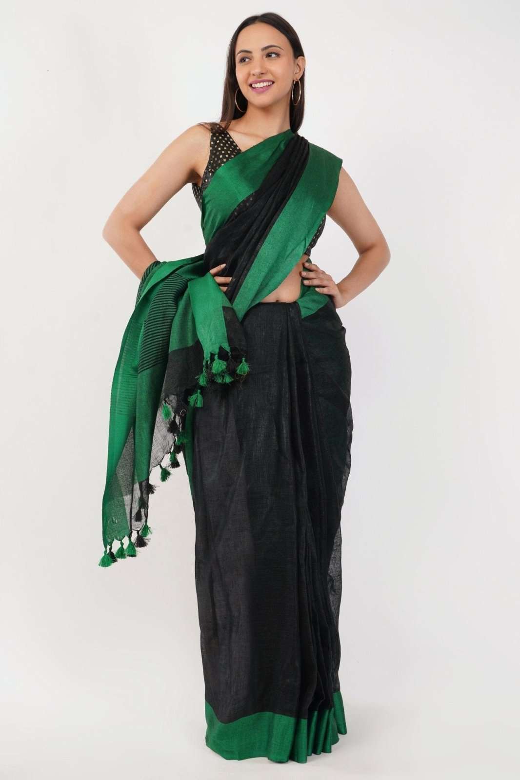 NORTHERN STAR | Linen by Linen | Indidha Saree