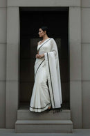 City Monochrome | Mul Cotton | Indidha Saree