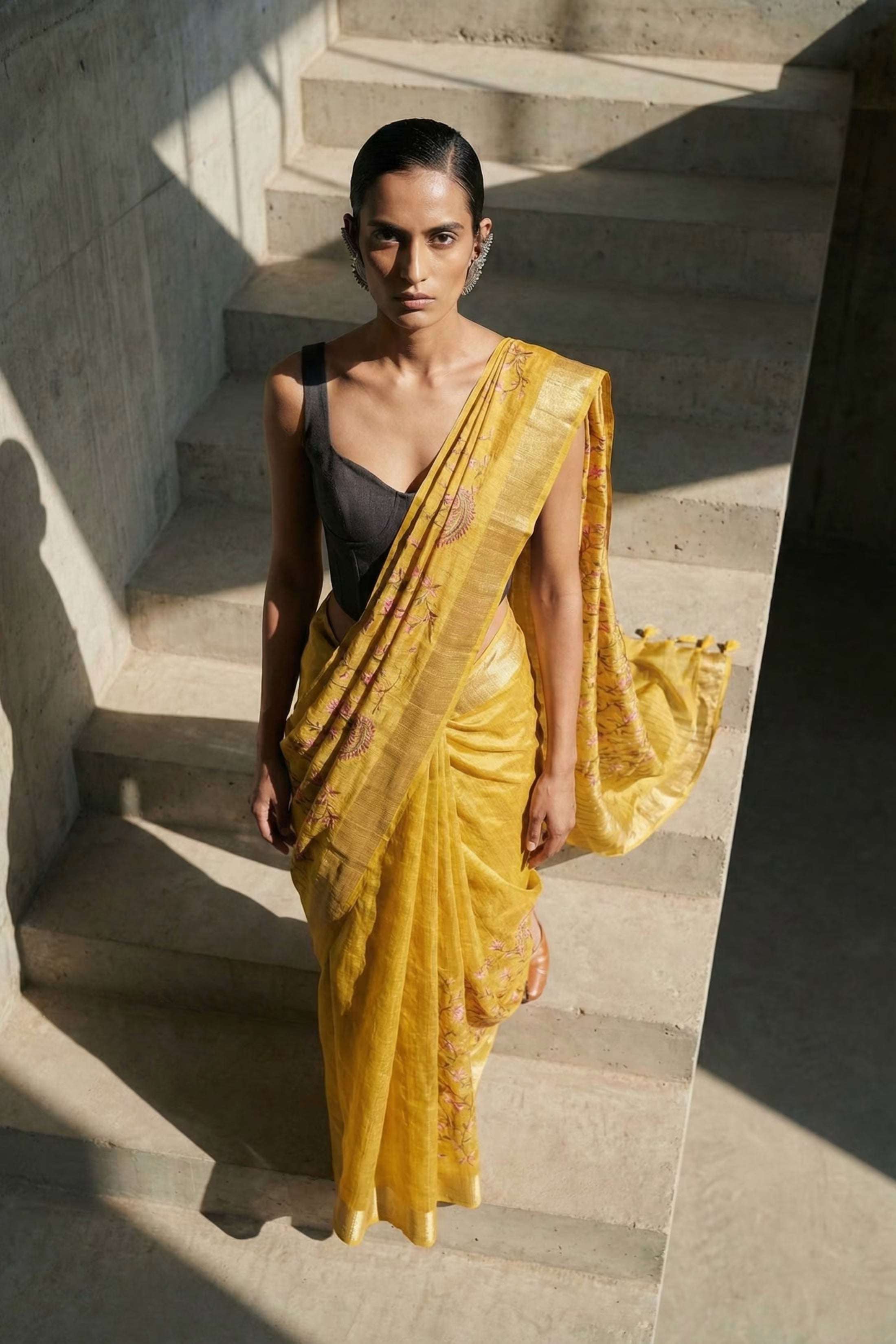 HALDI GLOW | Muga Silk | Indidha Saree