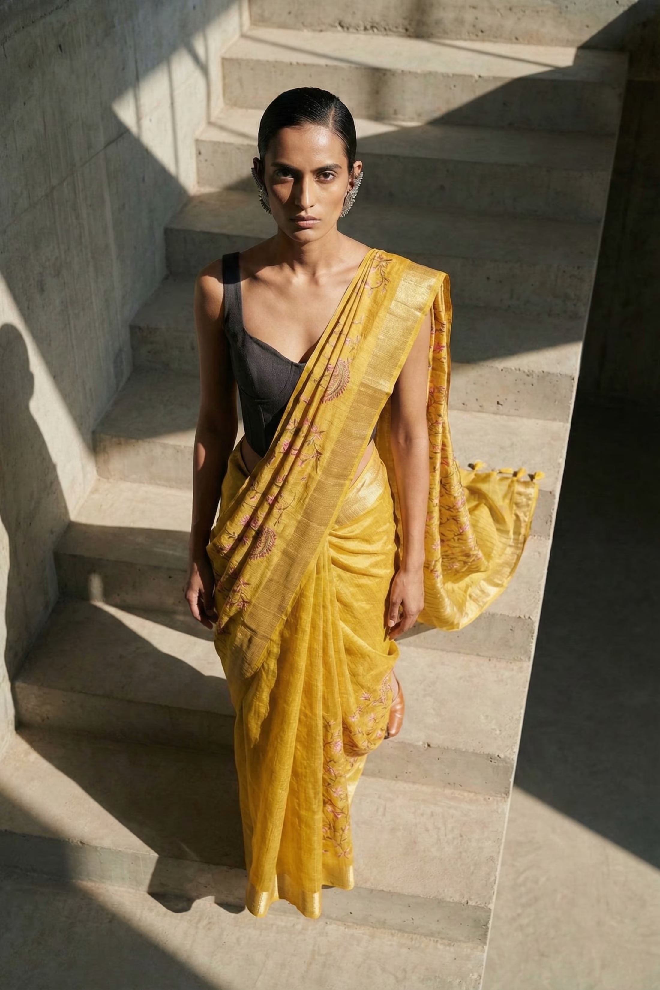 HALDI GLOW | Muga Silk | Indidha Saree