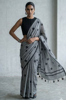 MONOCHROME MAGIC | Mul Cotton | Indidha Saree