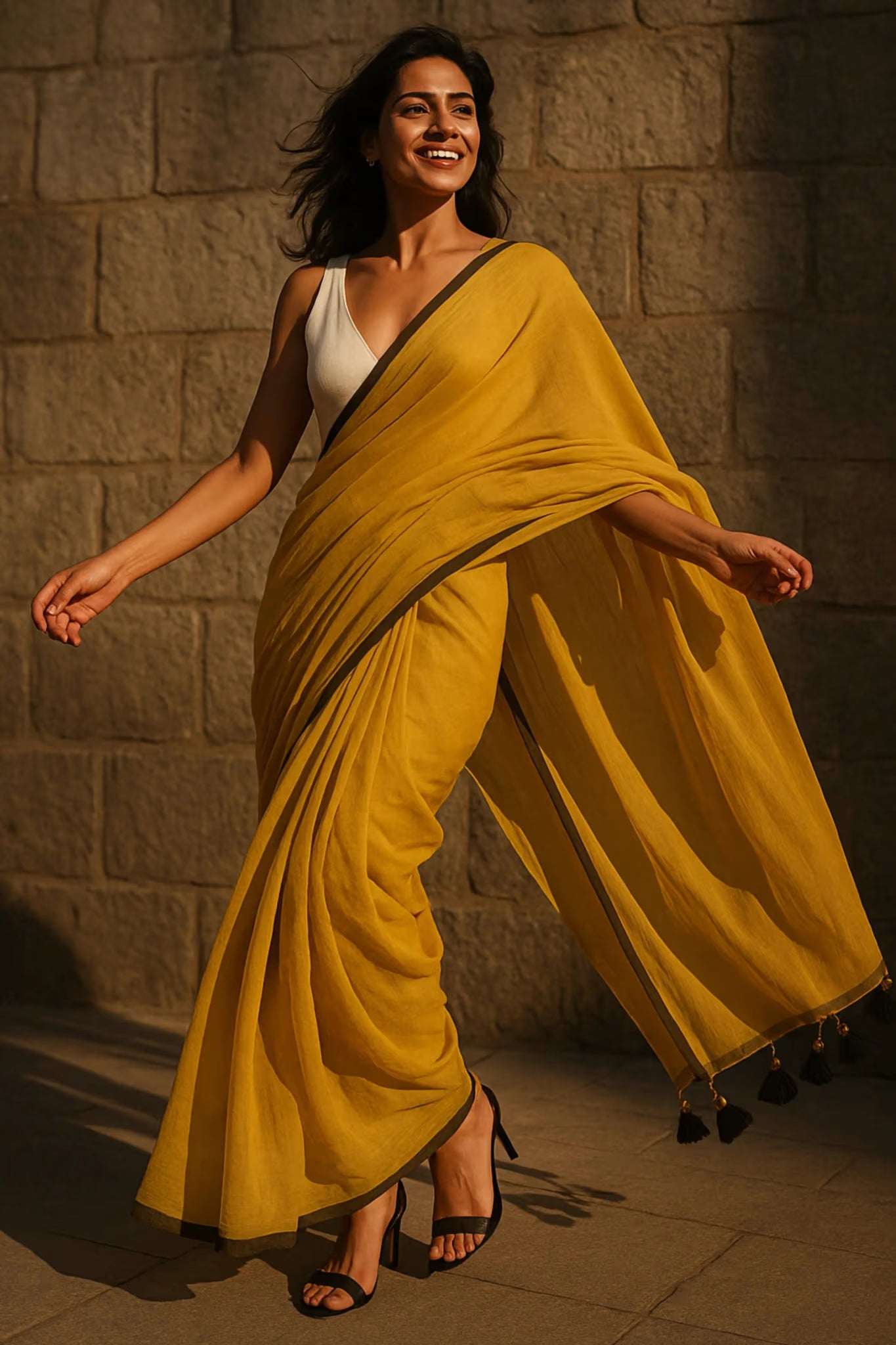 NAZRANA | Mul Cotton | Indidha Saree