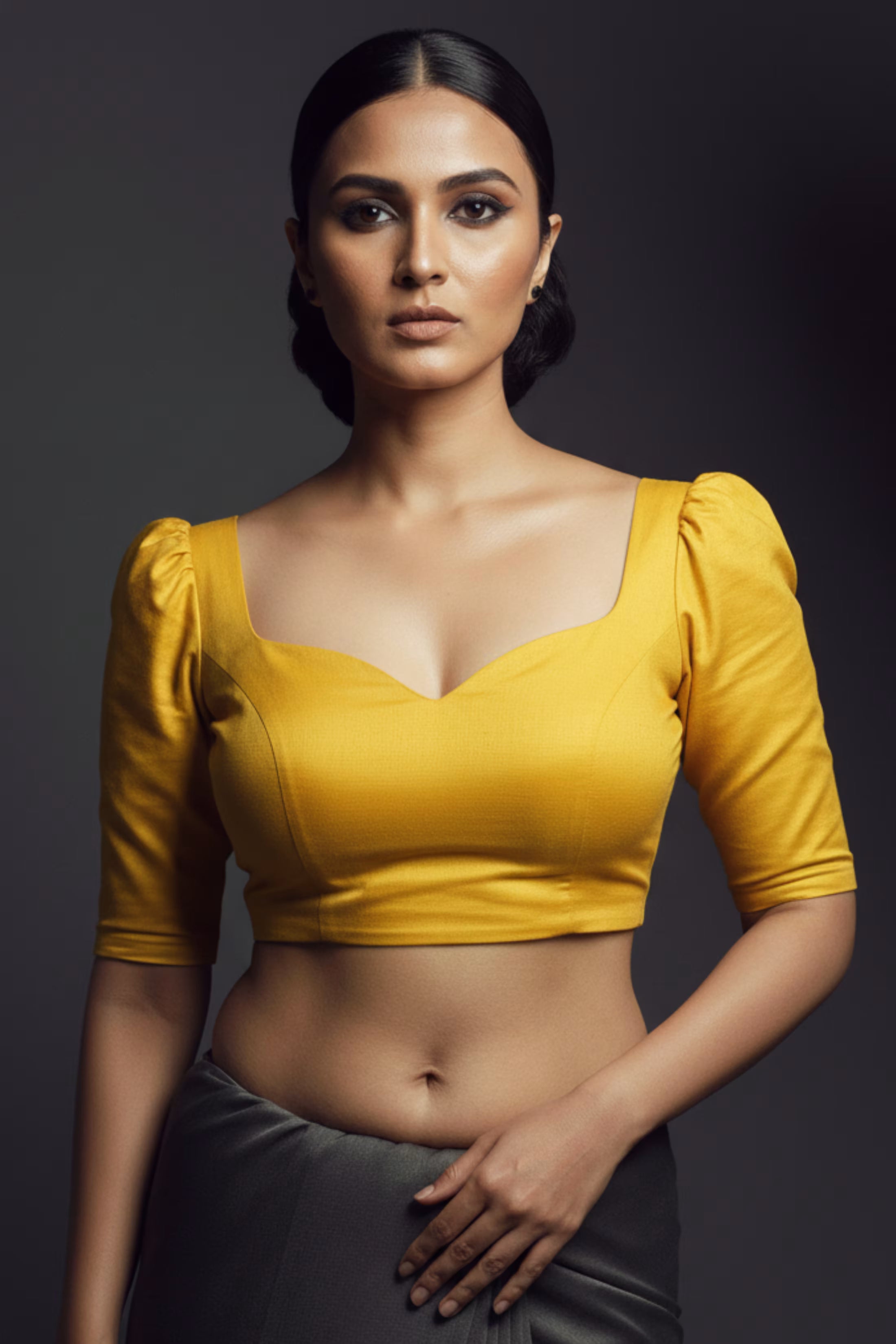 Marigold | Mul Cotton | Blouse Fabric