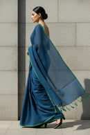 Ocean Line | Mul Cotton | Indidha Saree