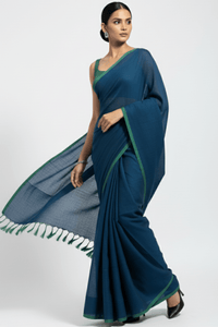 Ocean Line | Mul Cotton | Indidha Saree