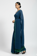 Ocean Line | Mul Cotton | Indidha Saree
