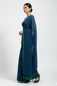 Ocean Line | Mul Cotton | Indidha Saree
