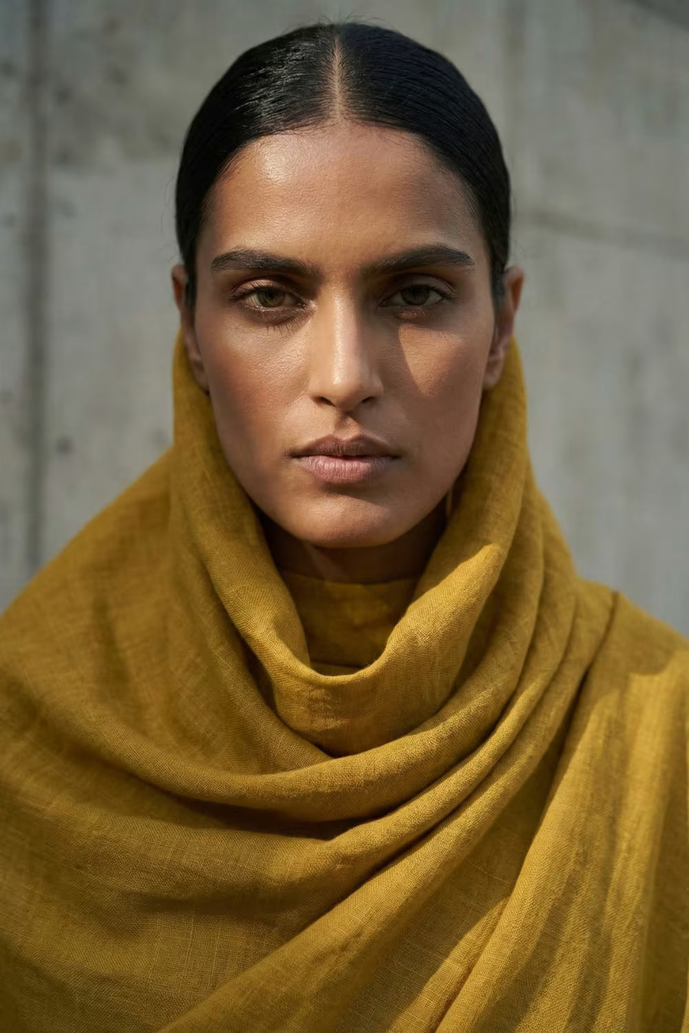 Fired Ochre | Slub Cotton | Indidha Saree