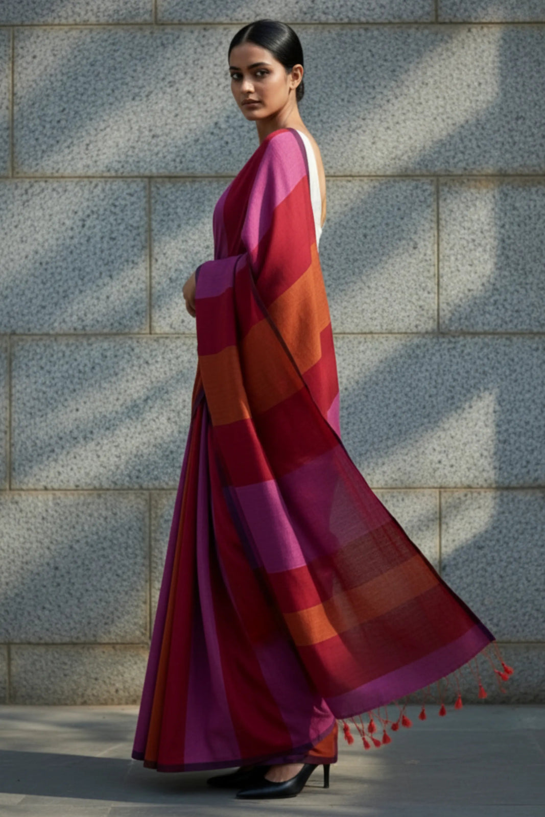 ODHNI | Cotton | Indidha Saree