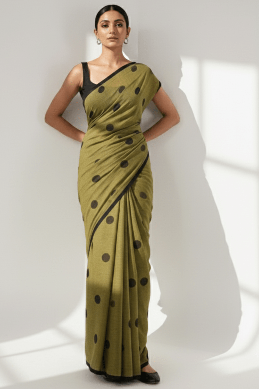 OLIVE DIVA | Mul Cotton | Indidha Saree