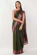 OLIVE HARVEST | Linen by Linen | Indidha Saree