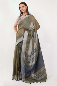 PASTEL EMBER | Linen by Linen | Indidha Saree