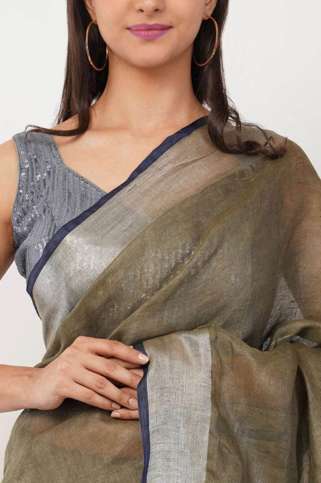 PASTEL EMBER | Linen by Linen | Indidha Saree