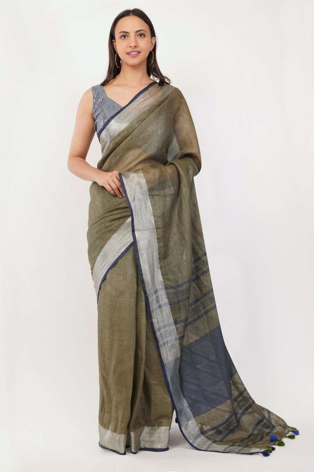 PASTEL EMBER | Linen by Linen | Indidha Saree