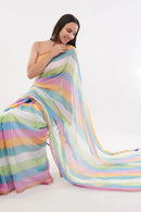 PASTEL RAINBOW | Mul Cotton | Indidha Saree