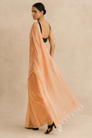 PEACH MUSE | Mul Cotton | Indidha Saree