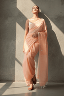 PEACH MUSE | Mul Cotton | Indidha Saree