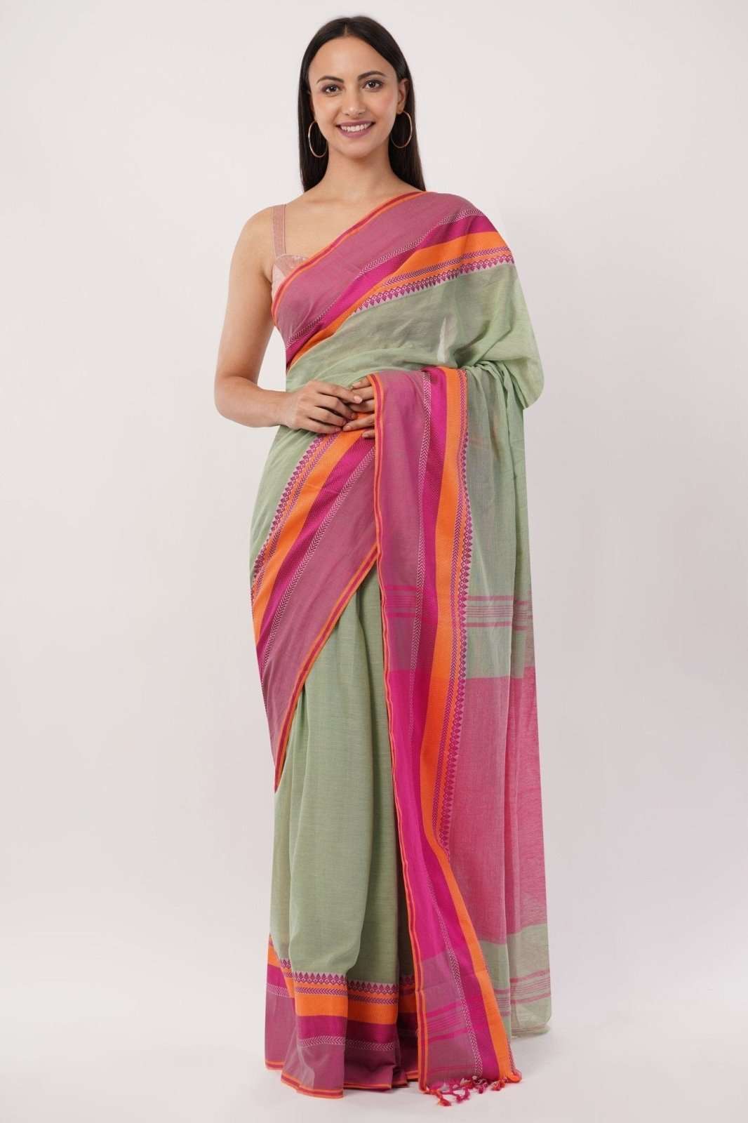 PINK SUNSET | Cotton | Indidha Saree