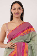 PINK SUNSET | Pure Cotton | Indidha Saree
