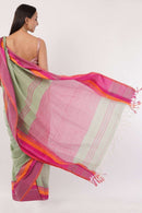 PINK SUNSET | Pure Cotton | Indidha Saree