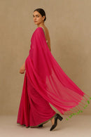 PLAYFUL PINK | Mul Cotton | Indidha Saree