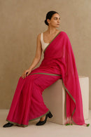 PLAYFUL PINK | Mul Cotton | Indidha Saree