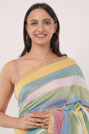 PRISMATIC ELEGANCE | Mul cotton | Indidha Saree