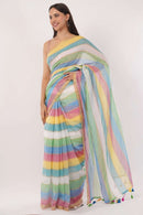 PRISMATIC ELEGANCE | Mul cotton | Indidha Saree