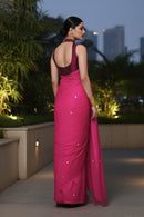 Rosette Dawn | Mul Cotton | Indidha Saree