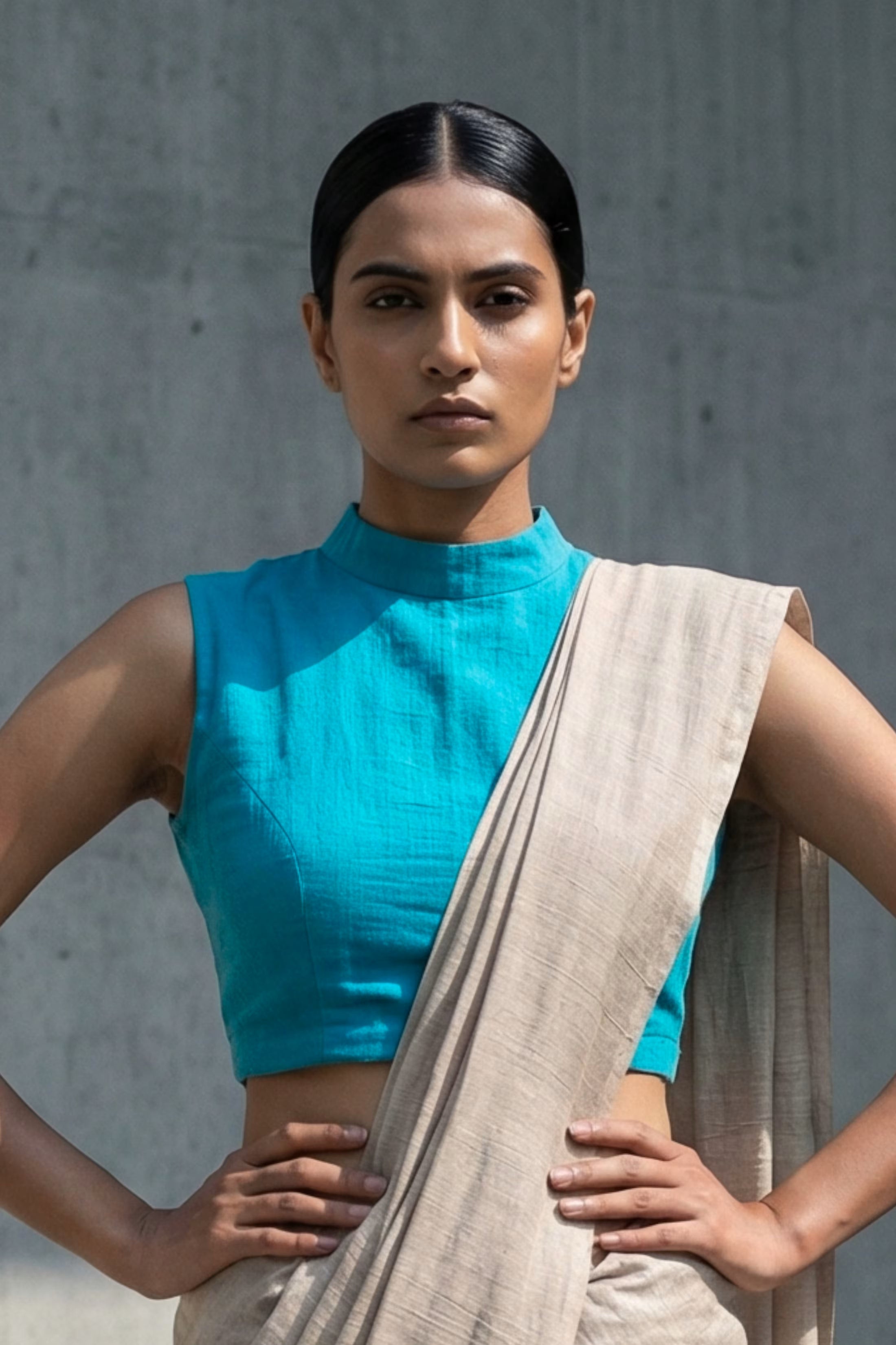 Aegean Teal | Mul Cotton | Blouse Fabric