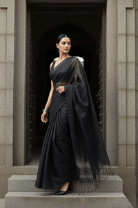 CHARCOAL DUST | Tissue | Indidha Saree