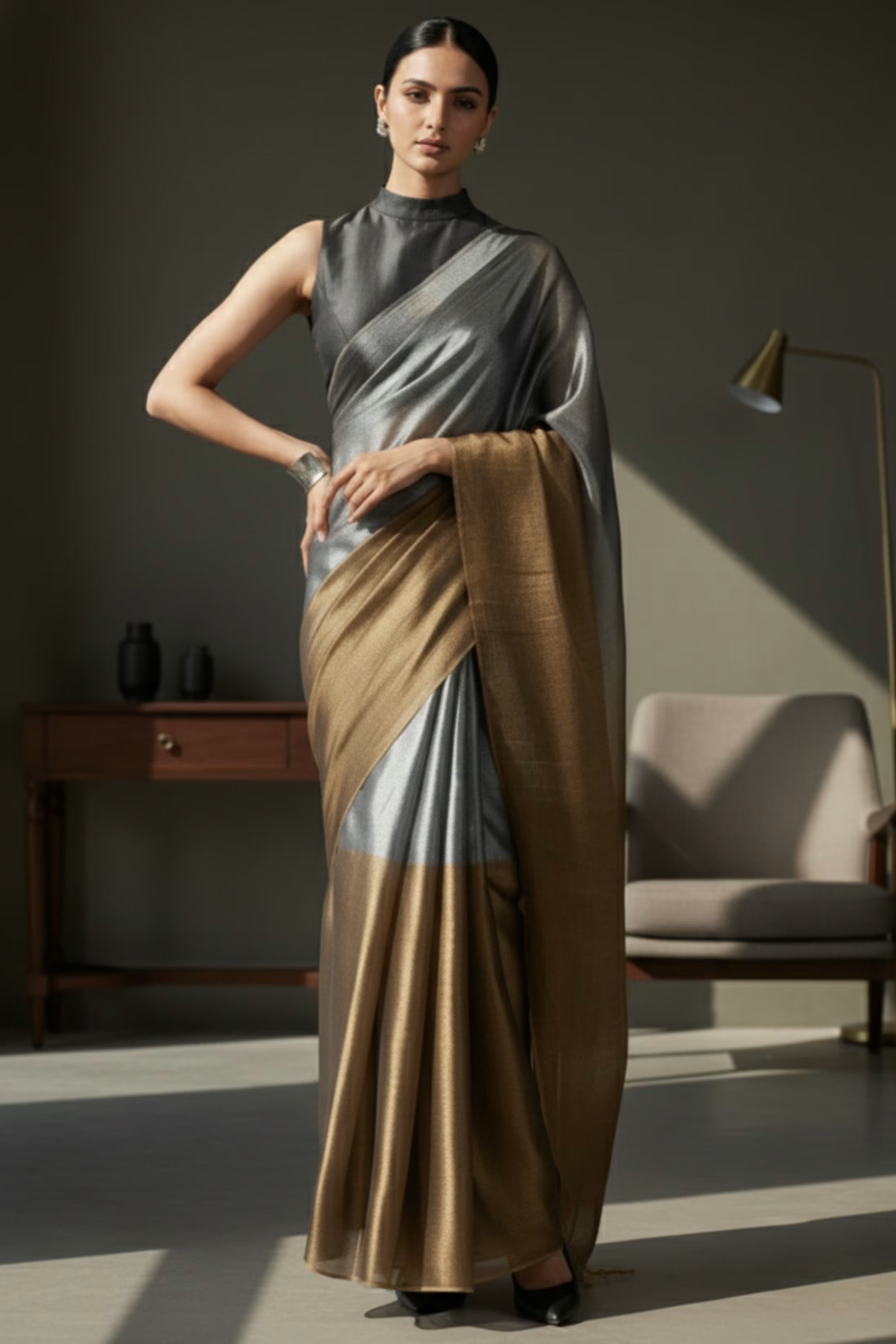 ARDHNARI | Handloom Tissue | Indidha Saree