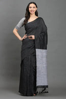 RAAG CHARCOAL | Pure Cotton | Indidha Saree