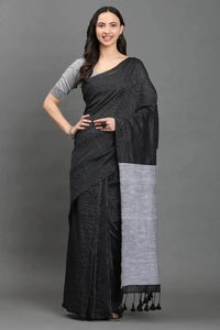 RAAG CHARCOAL | Pure Cotton | Indidha Saree