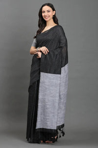 RAAG CHARCOAL | Pure Cotton | Indidha Saree