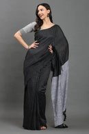 RAAG CHARCOAL | Pure Cotton | Indidha Saree