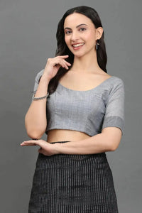 RAAG CHARCOAL | Pure Cotton | Indidha Saree