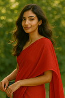 Raktika | Handloom Mul Cotton | Indidha Saree