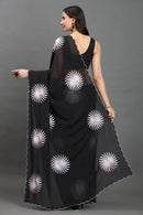 RAVEN ROSE | Chiffon | Indidha Saree