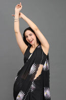 RAVEN ROSE | Chiffon | Indidha Saree