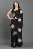 RAVEN ROSE | Chiffon | Indidha Saree