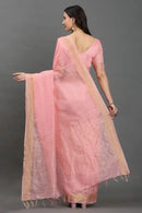 ROSE PEACH | Kota Linen | Indidha Saree