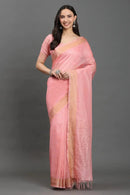 ROSE PEACH | Kota Linen | Indidha Saree