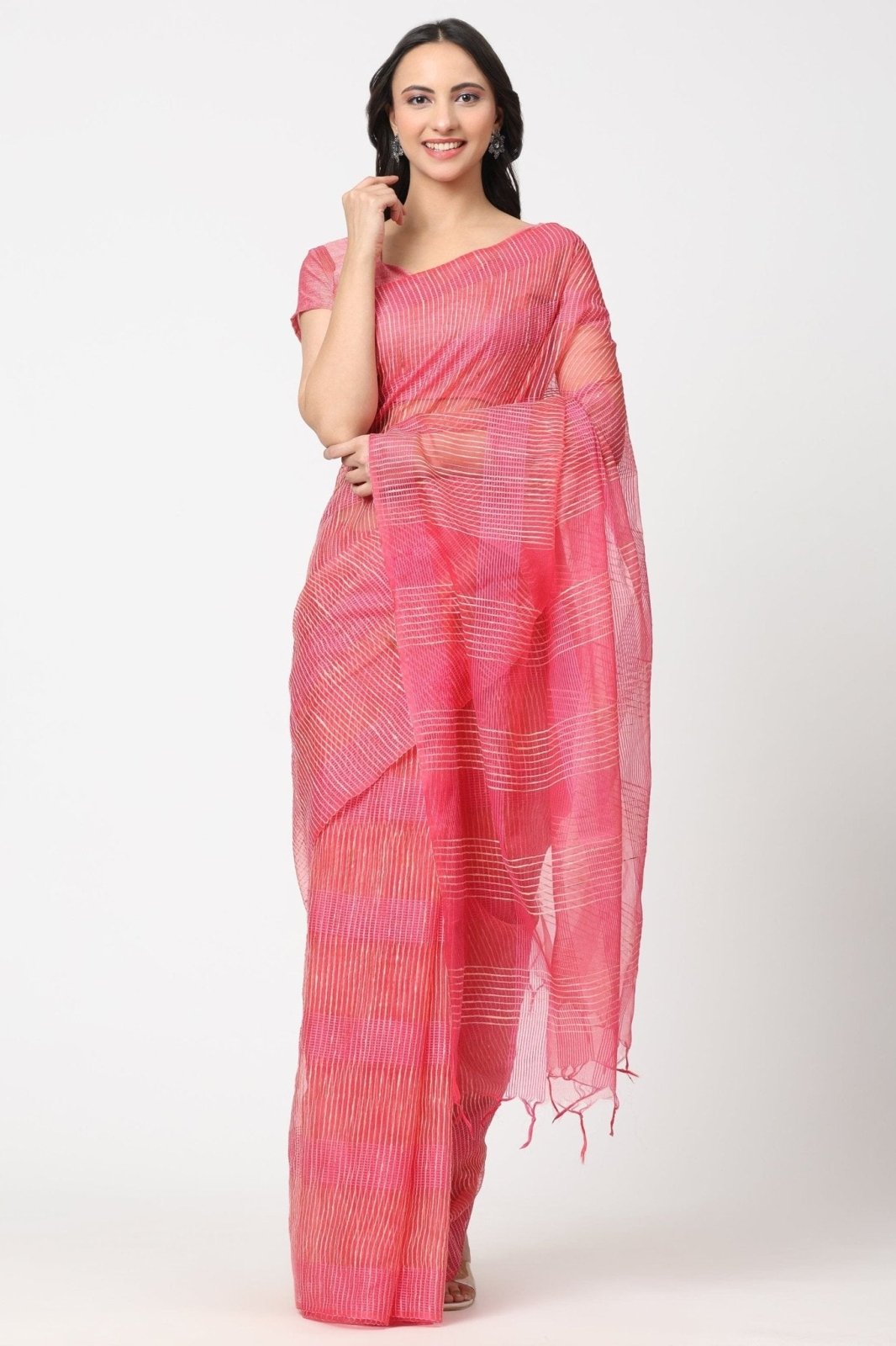 ROSY BLUSH | Kota Doria | Indidha Saree