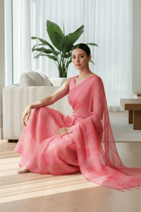 ROSY BLUSH | Kota Doria | Indidha Saree
