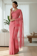 ROSY BLUSH | Kota Doria | Indidha Saree