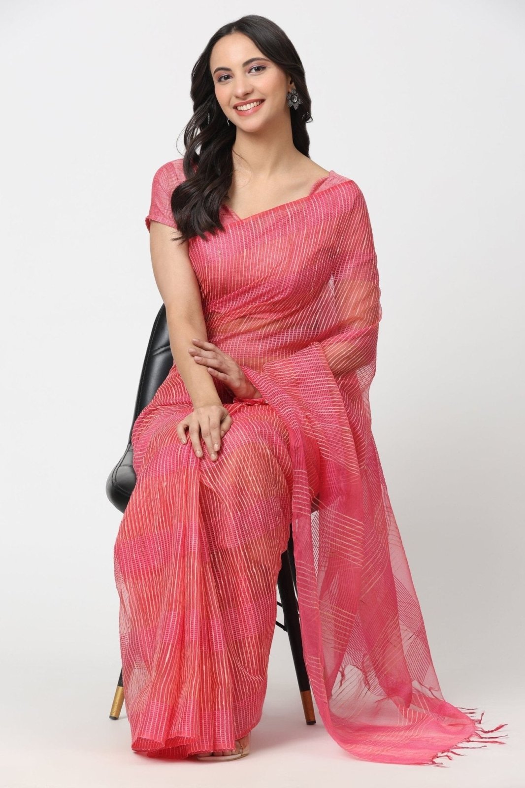ROSY BLUSH | Kota Doria | Indidha Saree