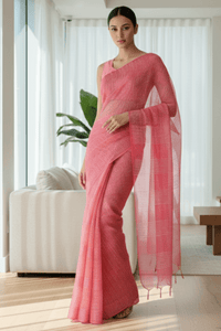 ROSY BLUSH | Kota Doria | Indidha Saree