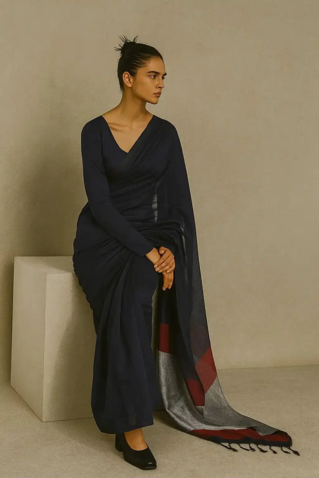 ROYAL ECLIPS | Mul Cotton | Indidha Saree